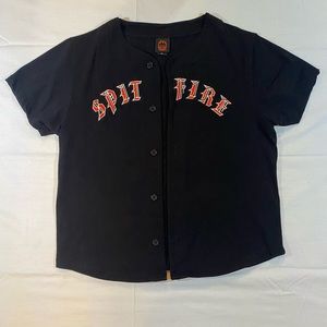 Spitfire Black baseball jersey